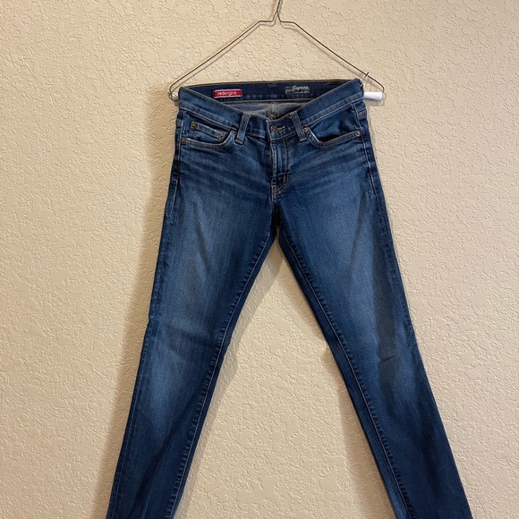 Red Engine Low Rise Skinny Blue Jeans - Picture 3 of 8